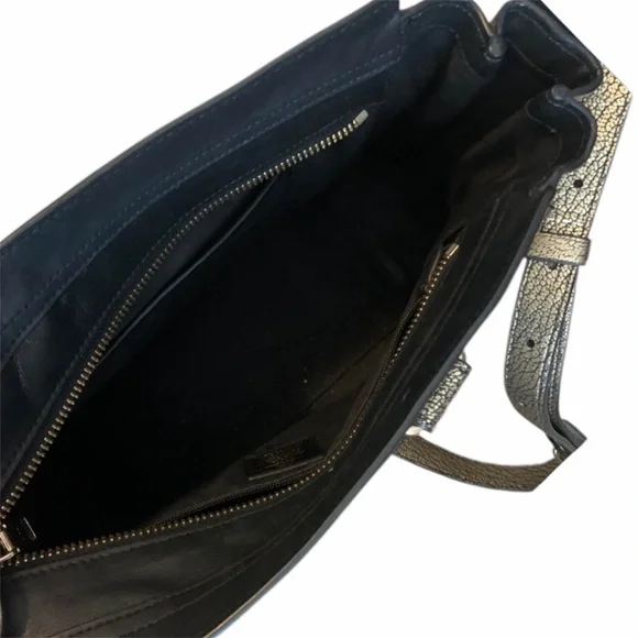 Coach Metallic Gold Satchel Bag - Picture 5 of 9